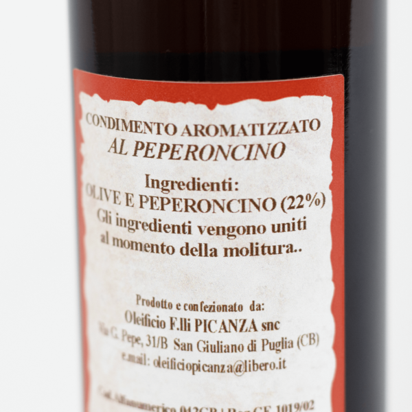 Premium Extra Virgin Olive Oil with Chili - 250ml 100% Italian - Image 3