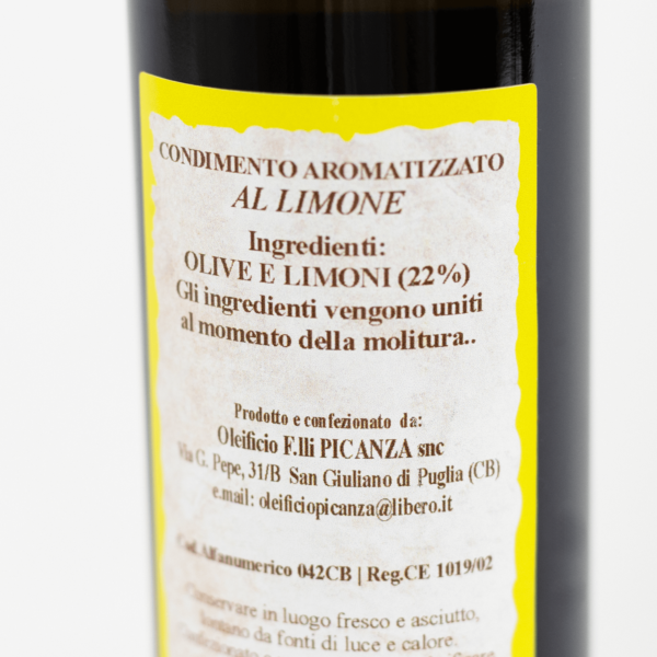 Premium Extra Virgin Olive Oil with Lemon - 250ml 100% Italian - Image 2