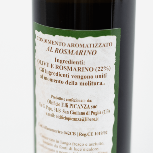 Premium Extra Virgin Olive Oil with Rosemary - 250ml 100% Italian - Image 3