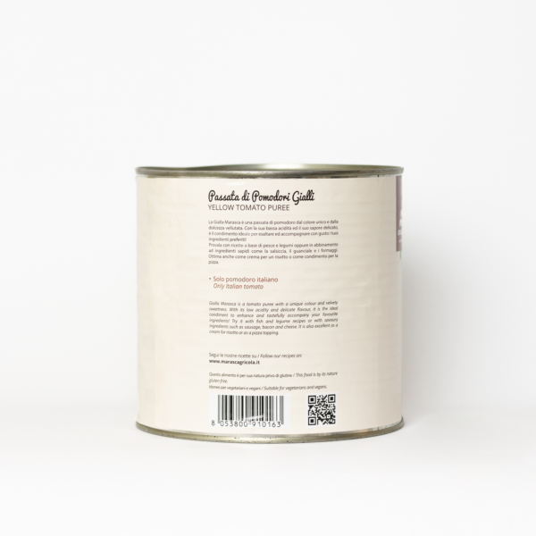 Passata di Pomodori Gialli - Yellow Tomato Passata 2500g - Image 2