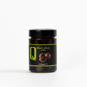 Black Olives in Brine - Quattrociocchi 350g 100% Italian Product