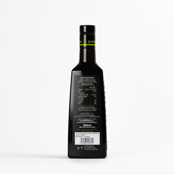 Extra Virgin Olive Oil - Classico - Quattrociocchi 500ml 100% Italian - Image 2