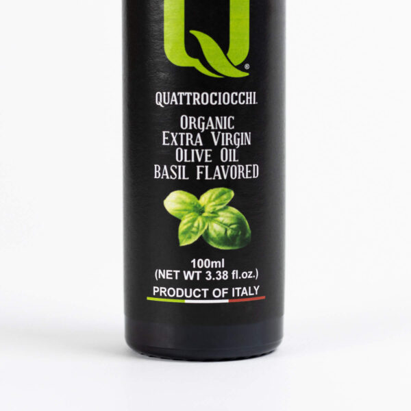 Extra Virgin Olive Oil with Basil - Quattrociocchi 100ml - Image 2
