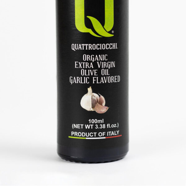 Extra Virgin Olive Oil with Garlic - Quattrociocchi 100ml - Image 4