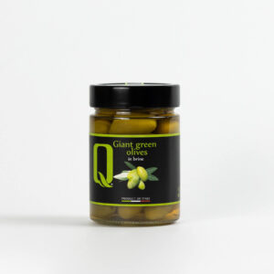 Giant Green Olives in Brine - Quattrociocchi 340g 100% Italian Product