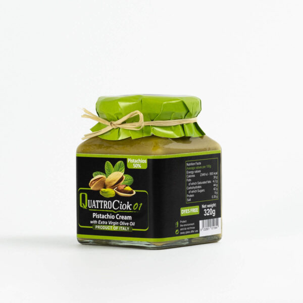 Pistachio Cream with Extra Virgin Olive Oil - Quattrociocchi 320g 100% Italian Product - Image 6