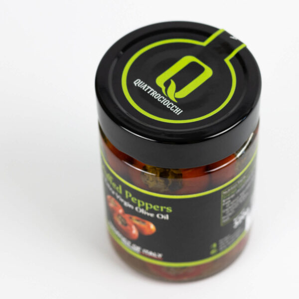 Stuffed Peppers with Extra Virgin Olive Oil - Quattrociocchi 320g 100% Italian Product - Image 4