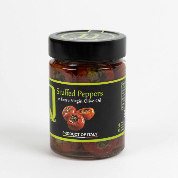 Stuffed Peppers with Extra Virgin Olive Oil - Quattrociocchi 320g 100% Italian Product - Image 3