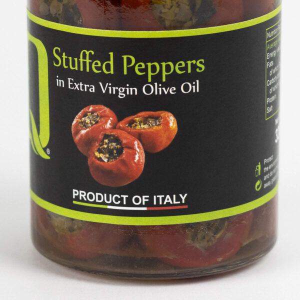 Stuffed Peppers with Extra Virgin Olive Oil - Quattrociocchi 320g 100% Italian Product - Image 2
