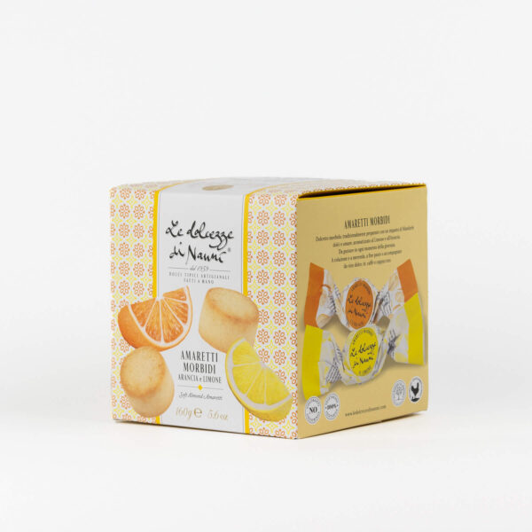 Le Dolcezze di Nanni Amaretti (Soft) Biscuits with Orange and Lemon 160g - Image 2