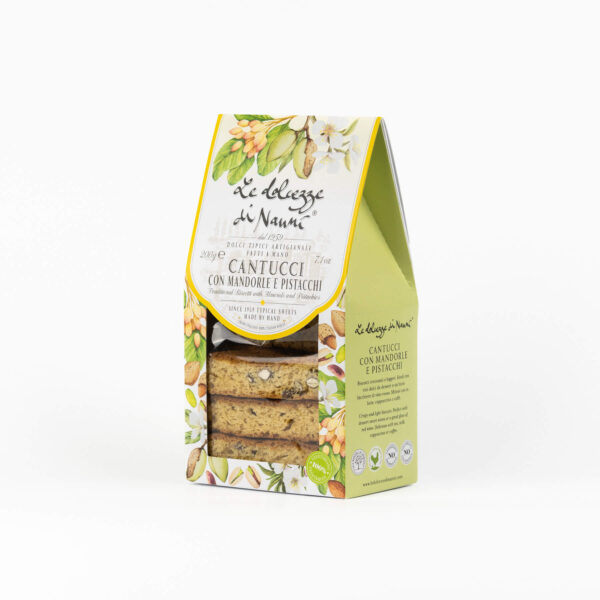 Le Dolcezze di Nanni Almond & Pistachio Cantucci Biscuits 200g - Image 3